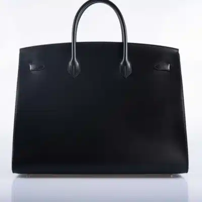 Hermès Birkin 40 Noir Sellier Hunter Vache back1