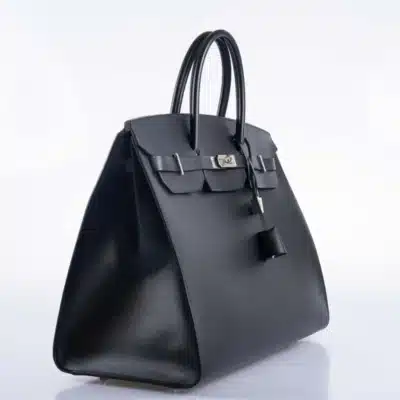 Hermès Birkin 40 Noir Sellier Hunter Vache Palladium Hardware