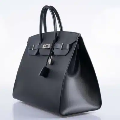 Hermès Birkin 40 Noir Sellier Hunter Vache Palladium Hardware