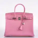 Hermès HSS 2012 Birkin 35 5P Bubblegum Epsom Palladium Hardware