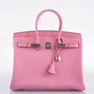 Hermès HSS 2012 Birkin 35 5P Bubblegum Epsom Palladium Hardware