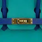 Hermès HSS 2016 Birkin 25 Blue Paon and Blue Electric Epsom leather Gold Hardware