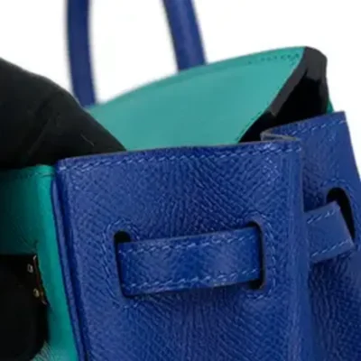 Hermès HSS 2016 Birkin 25 Blue Paon and Blue Electric Epsom leather Gold Hardware