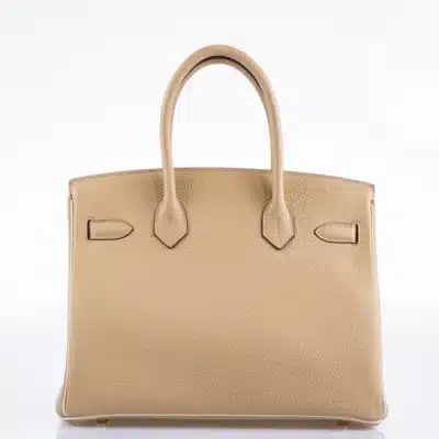 Hermès HSS 2016 Birkin 30 Trench and Craie Piping Togo Brushed Gold Hardware Luxury bag lookalikes