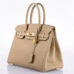 Hermès HSS 2016 Birkin 30 Trench and Craie Piping Togo Brushed Gold Hardware Luxury bag lookalikes