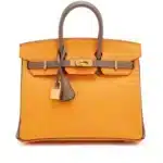 Hermès HSS 2017 Birkin 25 Jaune D'Or and Etain Epsom Gold Hardware