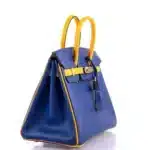 Hermès HSS 2018 Birkin 25 Jaune D’Or and Blue Electric Epsom Brushed Palladium Hardware  Lushentic Replica