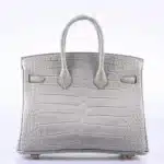 Hermès HSS 2019 Birkin 25 Gris Perle Matte Alligator Mississippiensis Gold Hardware