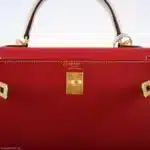 Hermès HSS 2019 Kelly 25 Sellier Rouge Casaque and Craie Epsom Brushed Gold Hardware Lushentic replica handbags