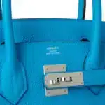 Hermès HSS 2020 Birkin 30 Blue Zanzibar Togo Palladium Hardware High-quality replica