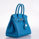 Hermès HSS 2020 Birkin 30 Blue Zanzibar Togo Palladium Hardware High-quality replica