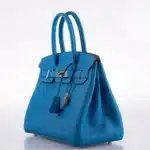 Hermès HSS 2020 Birkin 30 Blue Zanzibar Togo Palladium Hardware High-quality replica