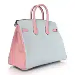 Hermès HSS Birkin 25 Blue and Pink Chevre Mysore Gold Hardware