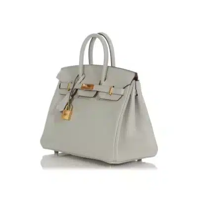 Hermès HSS Birkin 25 Gris Perle and Rose Pourpre Verso Chèvre Brushed Gold Hardware