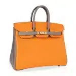 Hermès HSS Birkin 25 Jaune Ambre and Gris Asphalte Epsom Gold Hardware