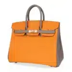 Hermès HSS Birkin 25 Jaune Ambre and Gris Asphalte Epsom Gold Hardware