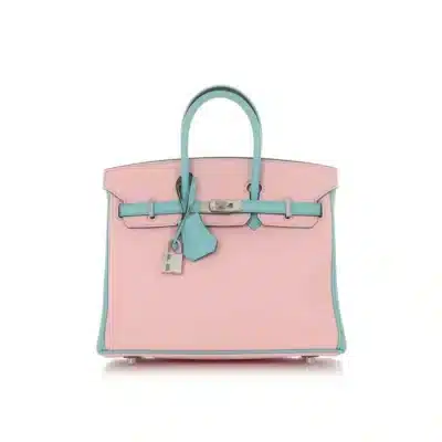 Hermès HSS Birkin 25 Rose Sakura and Bleu Etoile Swift Palladium Hardware