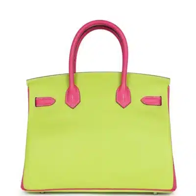 Hermès HSS Birkin 30 Kiwi and Rose Tyrien Epsom Palladium Hardware