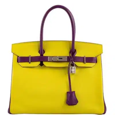 Hermès HSS Birkin 30 Lime and Anemone Chevre Palladium Hardware