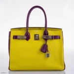 Hermès HSS Birkin 30 Lime and Anemone Chevre Palladium Hardware replica bags