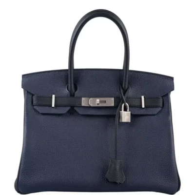 Hermès HSS Birkin 30 Nuit and Black Togo Brushed Palladium Hardware Best Lushentic Bags