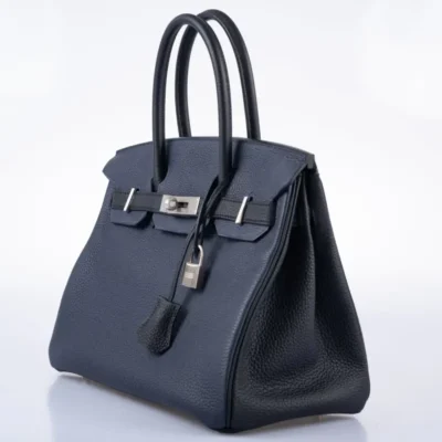 Hermès HSS Birkin 30 Nuit and Black Togo Brushed Palladium Hardware Best Lushentic Bags