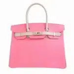 Hermès HSS Birkin 30 Pink and Beige Vaux Epsom Palladium Hardware