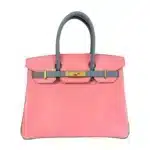 Hermès HSS Birkin 30 Pink/Rose Confetti/Blue Glacier Togo Gold Hardware