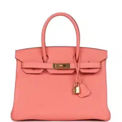 Hermès HSS Birkin 30 Rose Candy Togo Gold Hardware