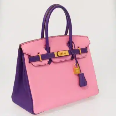 Hermès HSS Birkin 30 Rose Confetti and Anemone Chevre Brushed Gold Hardware Luxury bag lookalikes