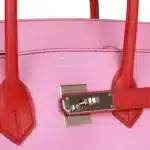 Hermès HSS Birkin 35 Bubblegum and Bougainvillea Epsom Palladium Hardware