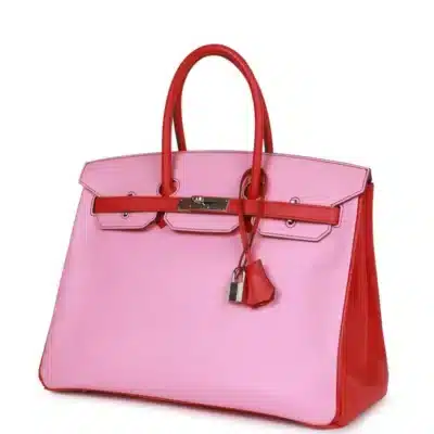 Hermès HSS Birkin 35 Bubblegum and Bougainvillea Epsom Palladium Hardware