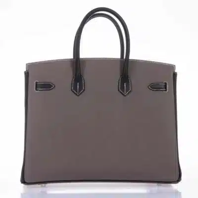 Hermès HSS Birkin 35 Etain and Black Epsom Brushed Palladium Hardware Lushentic Grade bags