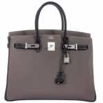 Hermès HSS Birkin 35 Etain and Black Epsom Brushed Palladium Hardware Lushentic Grade bags