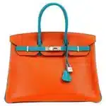 Hermès HSS Birkin 35 Miami Dolphins Chevre Palladium Hardware Fake luxury bags for sale