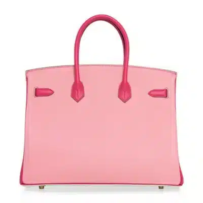 Hermès HSS Birkin 35 White/Rose Confetti/Rose Tyrien Epsom Brushed Gold Hardware