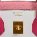 Hermès HSS Birkin 35 White/Rose Confetti/Rose Tyrien Epsom Brushed Gold Hardware