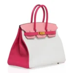 Hermès HSS Birkin 35 White/Rose Confetti/Rose Tyrien Epsom Brushed Gold Hardware