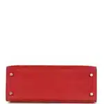 Hermès HSS Kelly 25 Sellier Rouge Vif Verso Ostrich Gold Hardware Lushentic quality