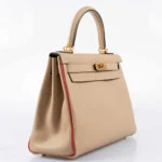 Hermès HSS Kelly 28 Retourne Trench & Rouge Tomate Evercolor Brushed Gold Hardware replica handbags online