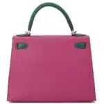 Hermès HSS Kelly 28 Sellier Rose Purple And Malachite Epsom Gold Hardware