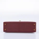 Hermès HSS Mini Kelly 20 Bordeaux and Raisin Chevre Gold Hardware