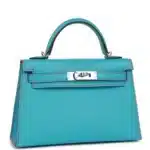 Hermès HSS Mini Kelly 20 Sellier Bleu du Nord and Bougainvillea Epsom Palladium Hardware High-quality Lushentic Grade