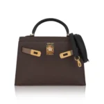 Hermès HSS Mini Kelly 20 Sellier Ecorce/Etoupe/Black Epsom Gold Hardware Lushentic Grade bags