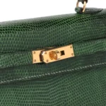 Hermès HSS Vintage kelly 15 Sellier Green Niloticus Lizard Convertible Constance Belt Gold Hardware Quality Rep