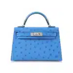 Hermès Mini Kelly 20 Bleu Bleuet Ostrich Palladium Hardware Lushentic reviews