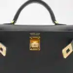 Hermès Mini Kelly 20 II Sellier Black Epsom Gold Hardware Replica Quality