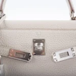 Hermès Kelly 25 Retourne Beton Togo Palladium Hardware handbag dupes