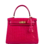 Hermès Kelly 25 Retourne Framboise Matte Alligator Mississippiensis Gold Hardware Luxury bag lookalikes