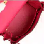 Hermès Kelly 25 Retourne Framboise Togo Gold Hardware Lushentic replica handbags